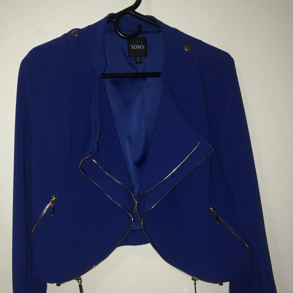 #NWNT Blue XOXO Jacket! Size Large! 🔵